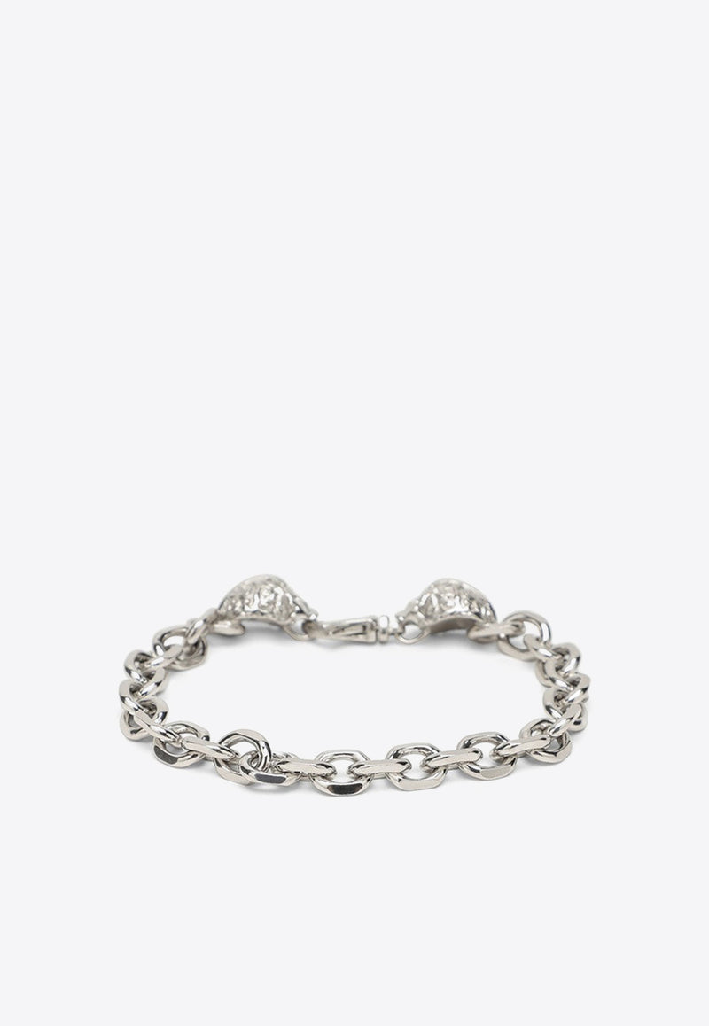 Emanuele Bicocchi Cable-Link Skull Bracelet Silver KLBAB2MET/N_EMANU-SI