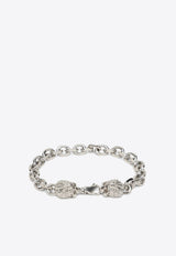 Emanuele Bicocchi Cable-Link Skull Bracelet Silver KLBAB2MET/N_EMANU-SI