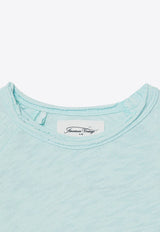 American Vintage Kids Boys Sonoma Long-Sleeved T-shirt Light Blue KSON02BGH24CO/P_AMERI-GLAVI