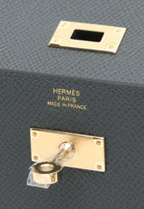 Hermès Kelly to Go Wallet in Gris Meyer Epsom with Cordage Canvas Strap KTGWGMEPBH