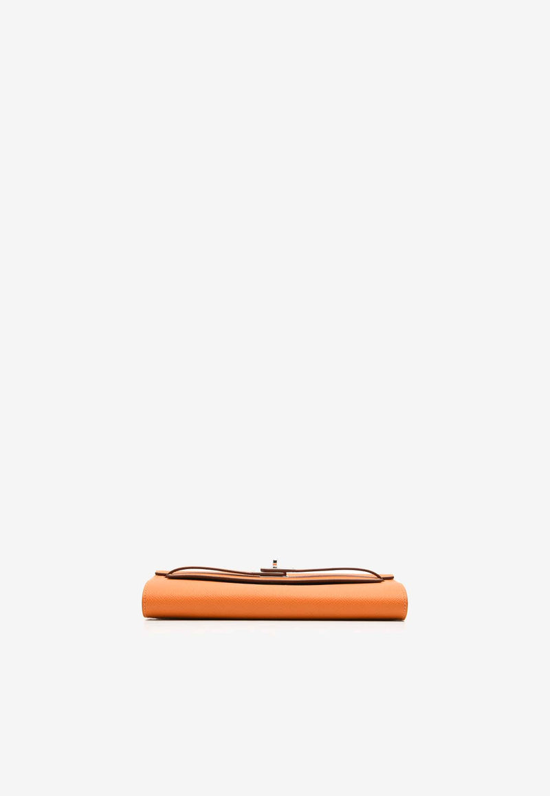 Hermès Kelly to Go Wallet in Orange Epsom with Palladium Hardware KTGWOEPHW