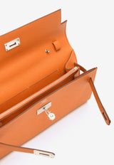 Hermès Kelly to Go Wallet in Orange Epsom with Palladium Hardware KTGWOEPHW