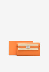 Hermès Kelly to Go Wallet in Orange Epsom with Palladium Hardware KTGWOEPHW