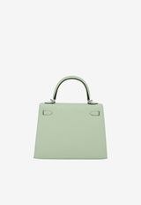 Hermès Kelly 25 Sellier in Vert Fizz Epsom Leather with Palladium Hardware