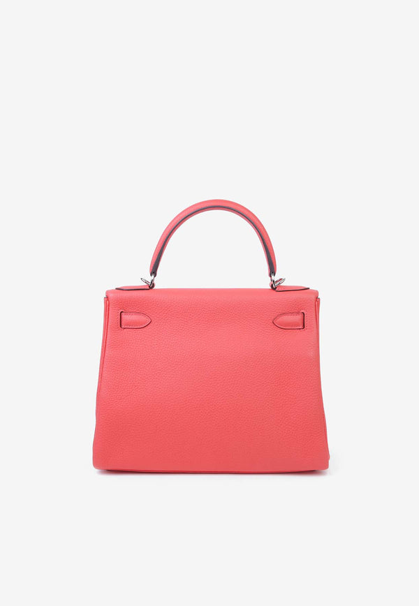 Hermès Kelly 28 in Rose Texas Togo Leather with Palladium Hardware