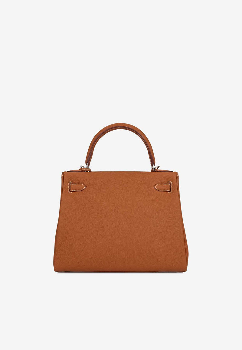 Hermès Kelly 28 in Gold Togo Leather with Palladium Hardware