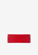 Hermès Kelly 32 Sellier in Rouge Casaque Epsom Leather with Gold Hardware