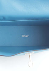 Hermès Kelly Danse in Bleu Zanzibar Evercolor Leather with Palladium Hardware