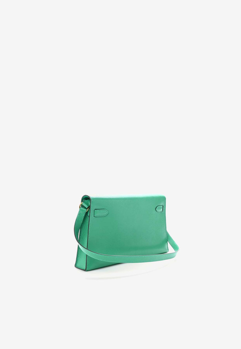 Hermès Kelly Elan in Menthe Chevre Chamkila Leather with Gold Hardware