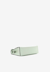 Hermès Kelly Pochette Clutch Bag in Vert Peppermint Swift Leather with Palladium Hardware