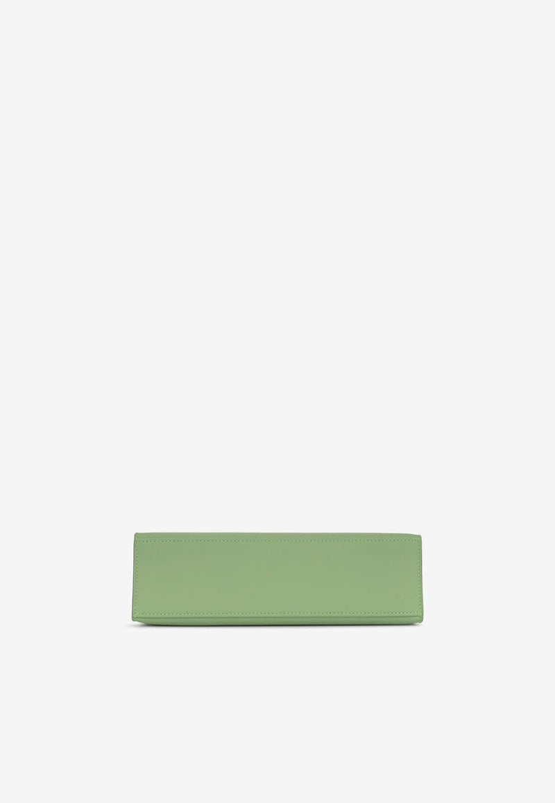 Hermès Kelly Pochette Clutch Bag in Vert Criquet Swift Leather with Palladium Hardware