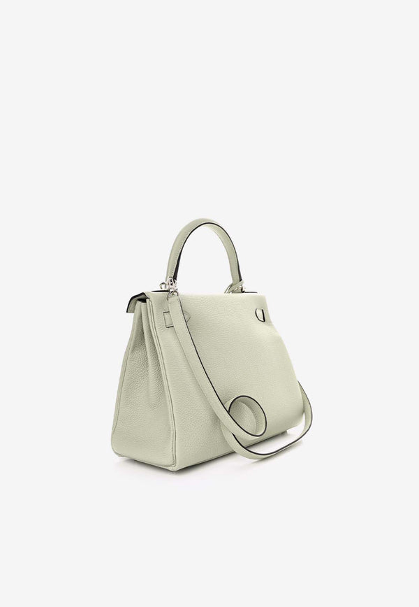 Hermès Kelly Retourne 28 in Gris Neve Togo Leather with Palladium Hardware