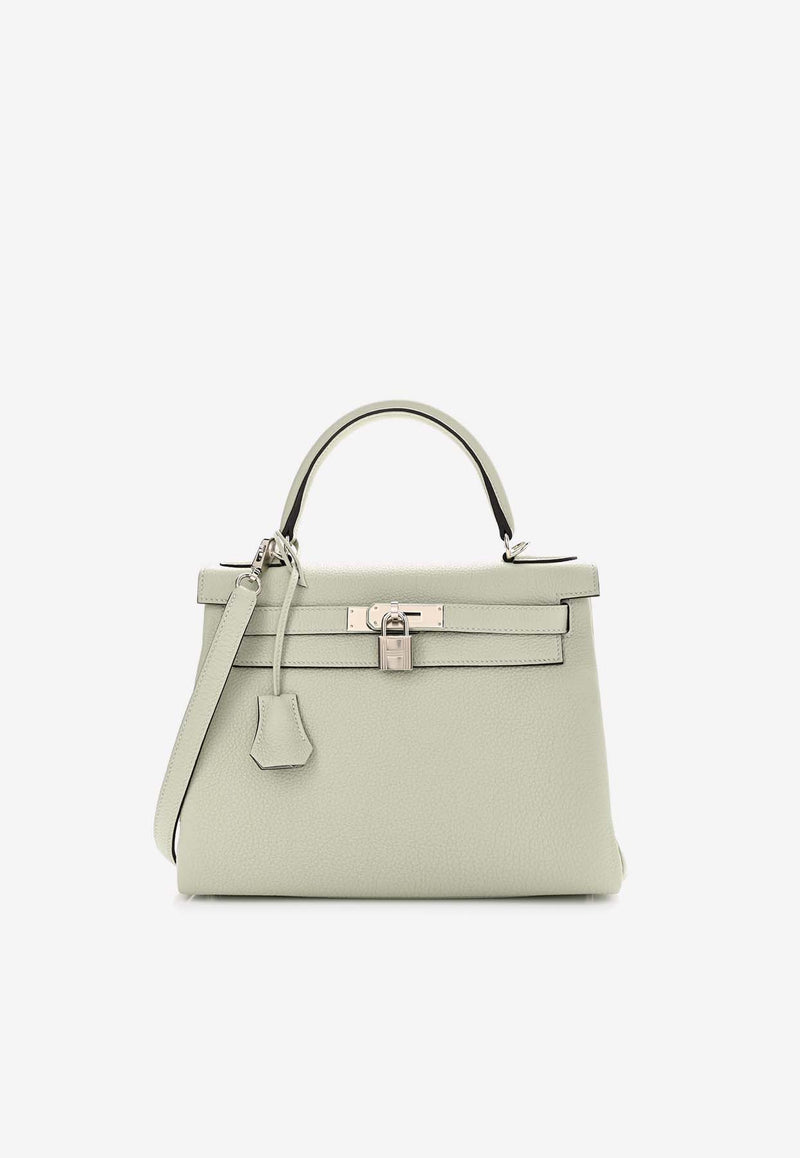 Hermès Kelly Retourne 28 in Gris Neve Togo Leather with Palladium Hardware