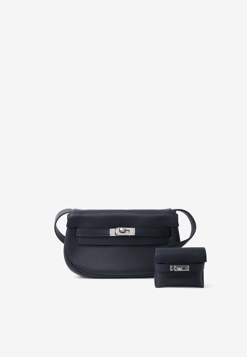 Hermès Kelly Moove in Black Swift Leather with Palladium Hardware KMBSLPHW