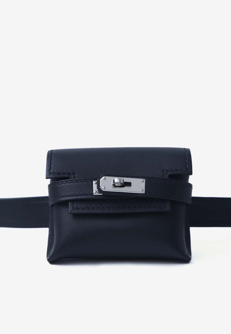 Hermès Kelly Moove in Black Swift Leather with Palladium Hardware KMBSLPHW