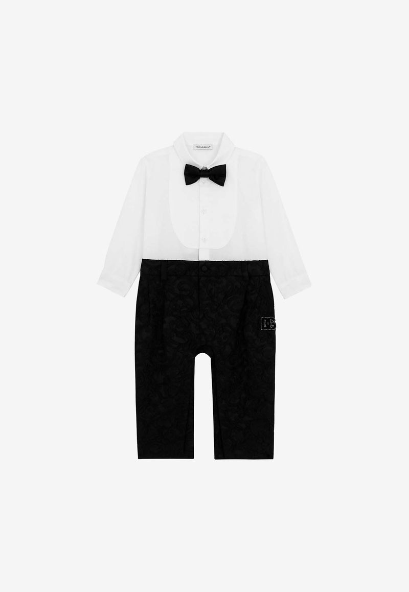 Dolce 
Gabbana Kids Baby Boys Logo-Embossed Tuxedo Onesie L11O86 G7K7M S9000