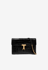 Tom Ford Medium Monarch Croc-Effect Shoulder Bag L1735-LCL395X 1N001