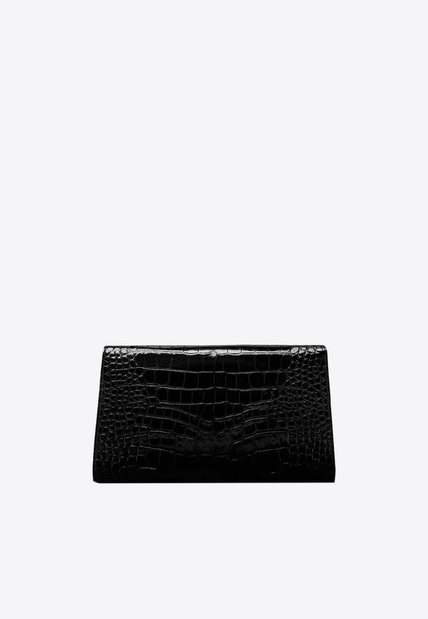 Tom Ford Nobile Croc-Embossed Leather Clutch L1736-LCL395X 1N001