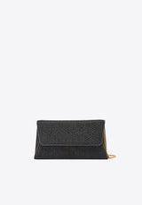 Tom Ford Lamé Leather-Trimmed Clutch L1736-TSY048X 1N001