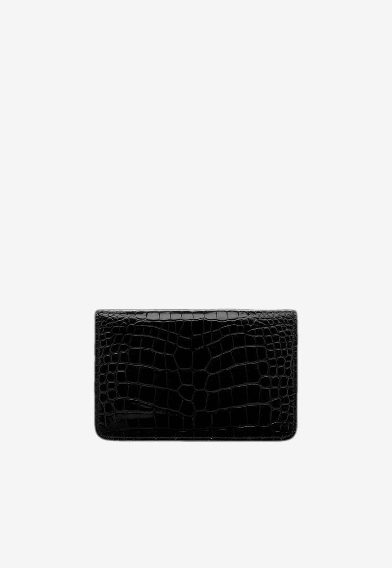 Tom Ford Small Whitney Croc-Embossed Shoulder Bag L1738-LCL395X 1N001