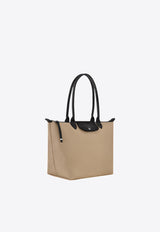 Longchamp Large Le Pliage Energy Canvas Tote Bag Gray L1899HSR/Q_LONG-299