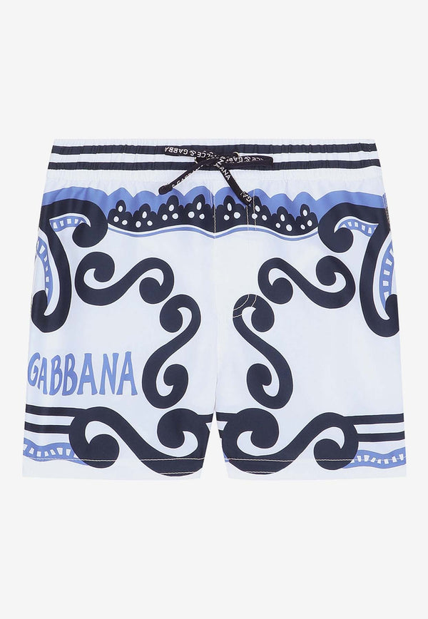 Dolce 
Gabbana Kids Baby Boys Marina-Printed Swim Trunks L1J845 G7L0N HC4XR