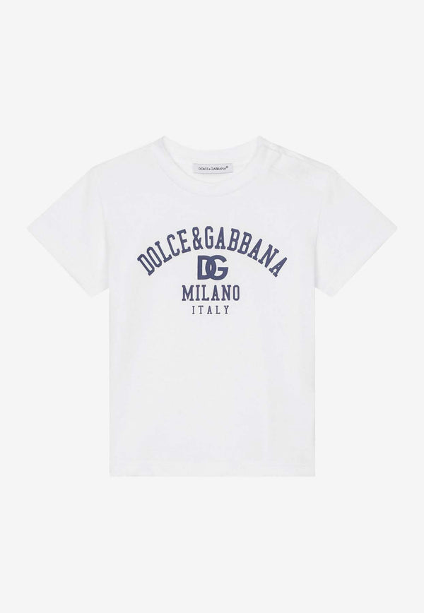 Dolce 
Gabbana Kids Baby Boys Logo Print T-shirt L1JTEV G7G3V S9000 White