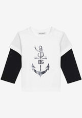 Dolce 
Gabbana Kids Babies DG Anchor Print T-shirt L1JTGZ G7L1C S9000 Multicolor