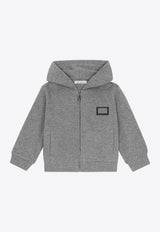 Dolce 
Gabbana Kids Baby Boys Logo Zipped Hoodie L1JW2V G7I2P S8291 Gray