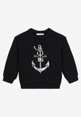 Dolce 
Gabbana Kids Baby Boys Logo-Printed Sweatshirt L1JWDO G7L0I B0665