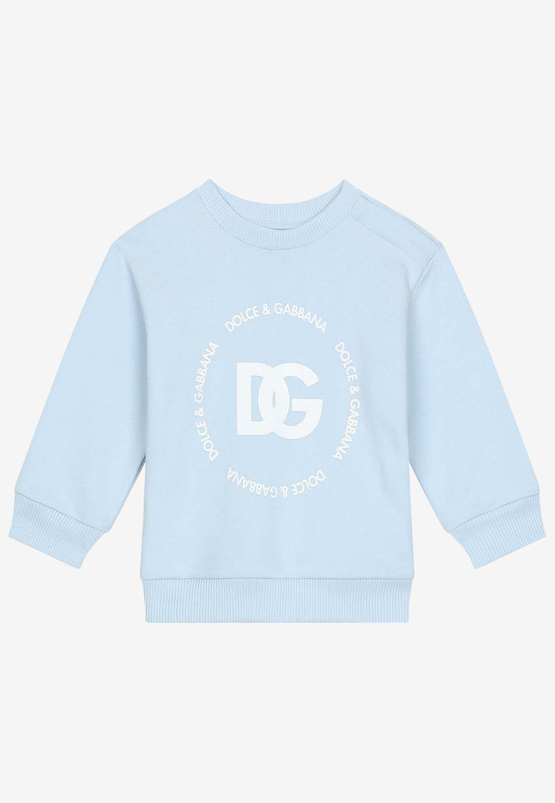 Dolce 
Gabbana Kids Baby Boys Logo-Printed Sweatshirt L1JWDO G7L5Q B3033