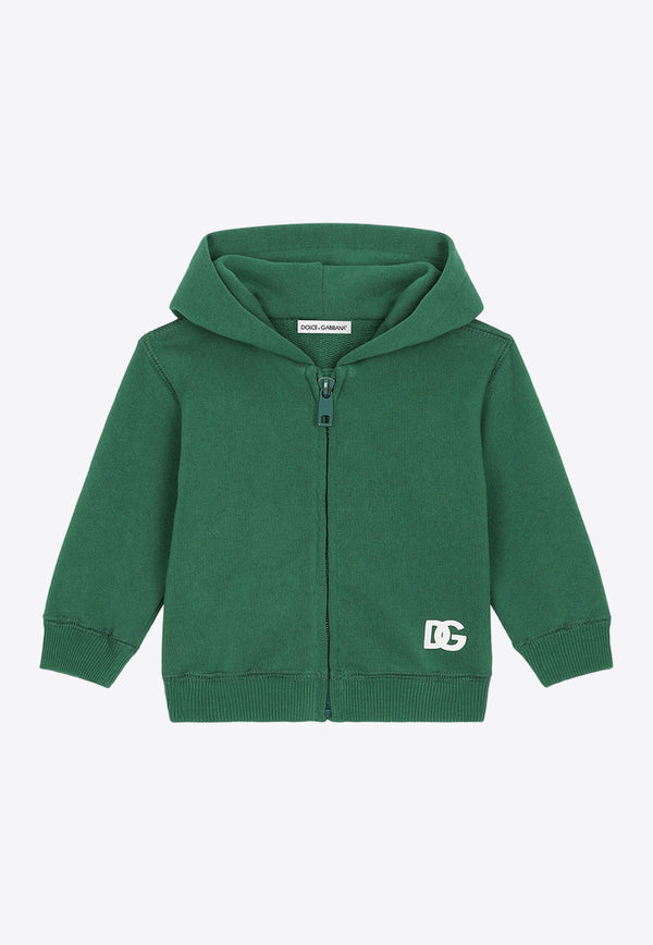 Dolce 
Gabbana Kids Baby Boys Printed Zip-Up Hoodie L1JWIT G7K8E V8433 Green