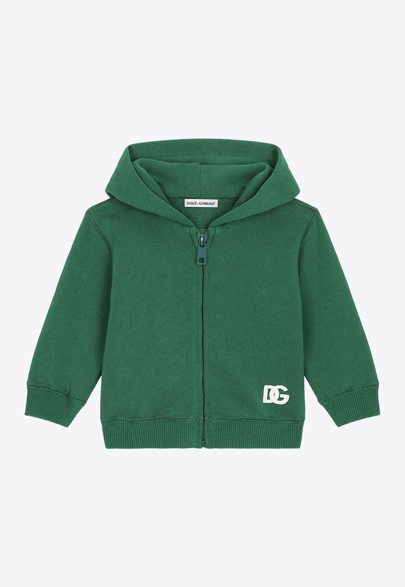 Dolce 
Gabbana Kids Baby Boys Printed Zip-Up Hoodie L1JWIT G7K8E V8433 Green