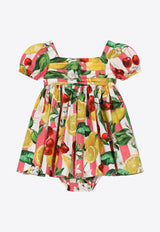 Dolce 
Gabbana Kids Baby Girls Lemon and Cherry Print Dress L23DV5 HS5Q7 HH5AL Multicolor