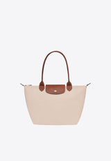 Longchamp Medium Le Pliage Tote Bag Cream L2605089/Q_LONG-P71