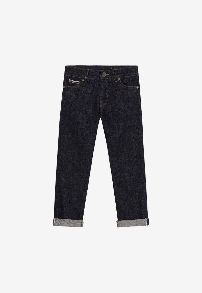 Dolce 
Gabbana Kids Boys Basic Five-Pocket Jeans L42F59 LDB95 S9000