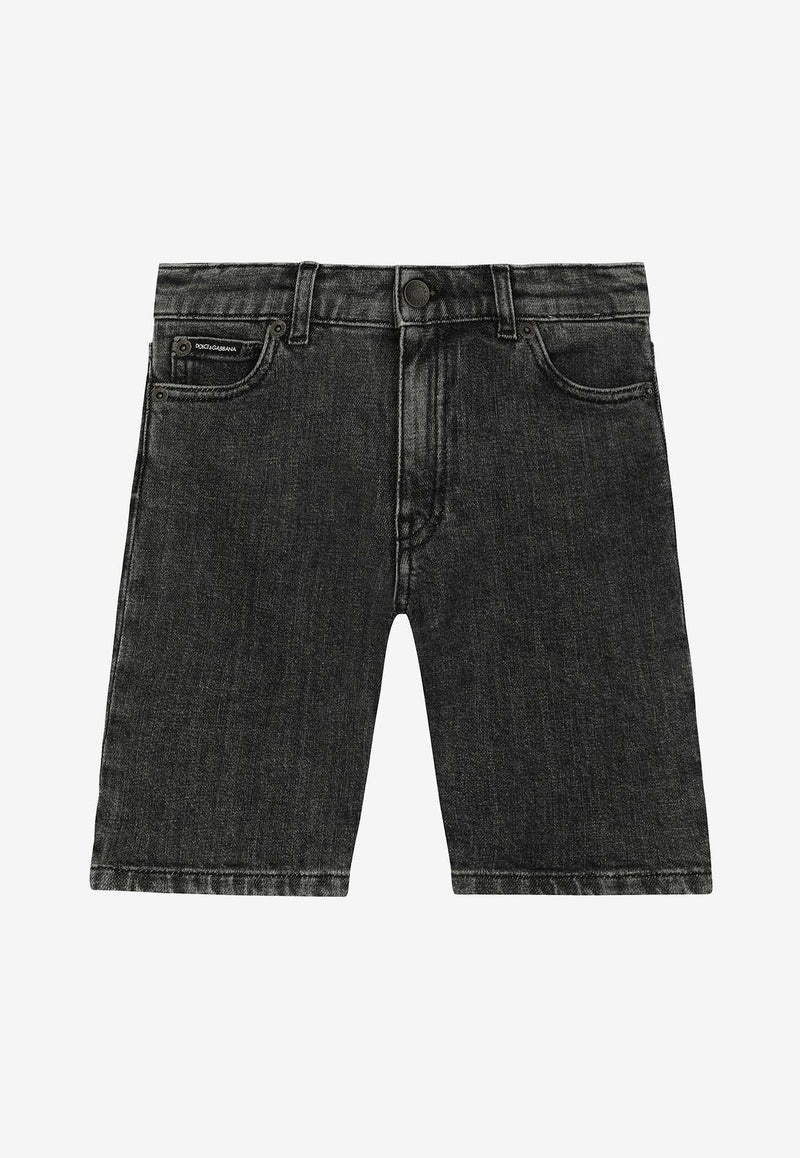 Dolce 
Gabbana Kids Boys Denim Shorts L42Q37 LDC28 N0000 Black