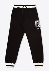 Dolce 
Gabbana Kids Boys Logo Print Track Pants L4JPFE G7L4P N0000 Black