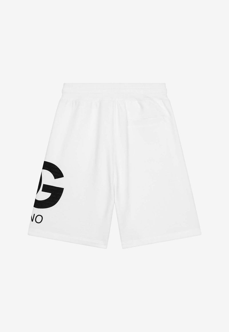 Dolce 
Gabbana Kids Boys DG Logo Shorts L4JQR4 G7L4N W0800 White