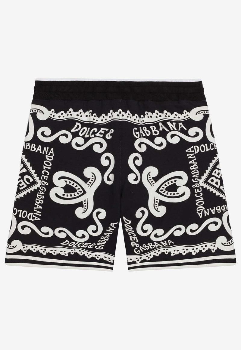 Dolce 
Gabbana Kids Boys Marina-Printed Drawstring Shorts L4JQS4 G7LP1 HB4XR