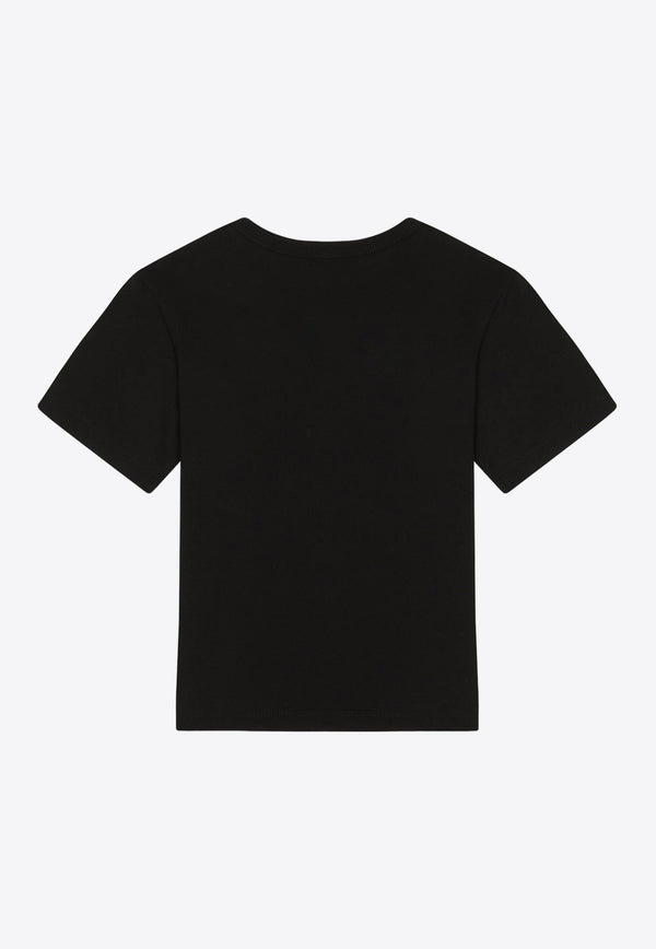 Dolce 
Gabbana Kids Boys Logo Tag T-shirt L4JT7T G7I2O N0000 Black