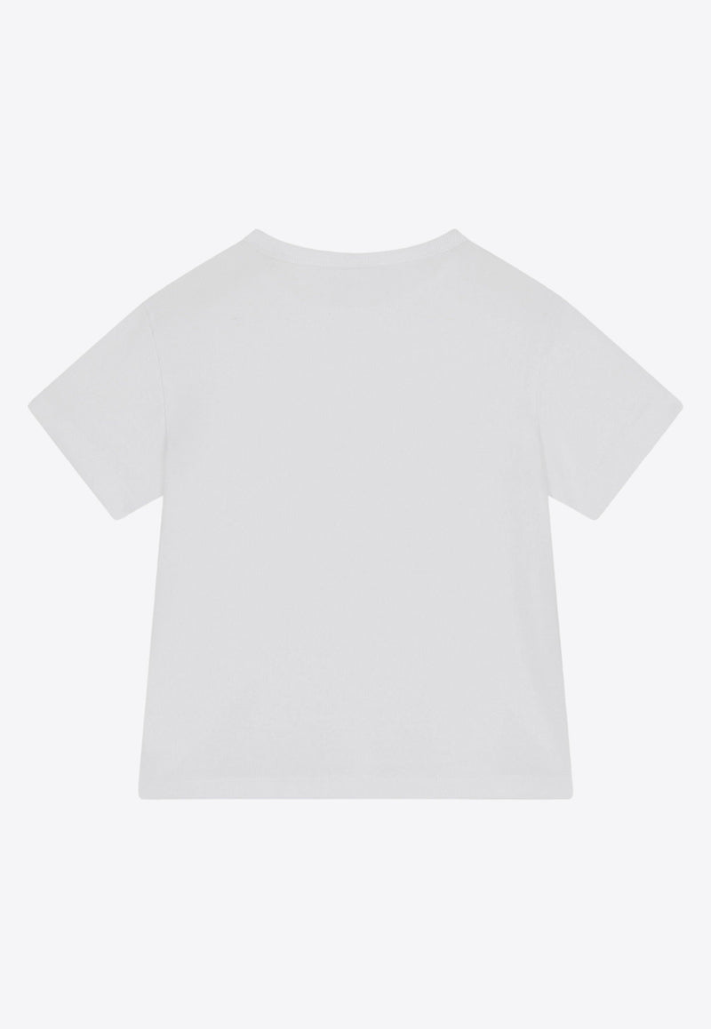 Dolce 
Gabbana Kids Boys Logo Tag T-shirt L4JT7T G7I2O W0800 White