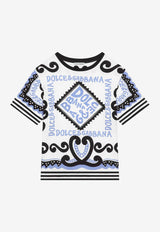 Dolce 
Gabbana Kids Boys Marina-Printed Crewneck T-shirt L4JTBL G7L0B HC4XR