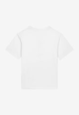 Dolce 
Gabbana Kids Boys DG Logo Print T-shirt L4JTEY G7M4H W0800 White