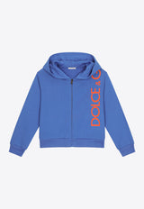 Dolce 
Gabbana Kids Boys Logo Zip-Up Hoodie L4JWFN G7IXP B0316 Blue