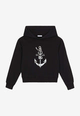 Dolce 
Gabbana Kids Boys Anchor Print Hooded Sweatshirt L4JWJK G7L0H B0665