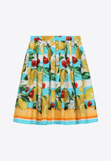 Dolce 
Gabbana Kids Girls Lemon and Cherry Print Skirt L54I94 G7L8Z H35AL Multicolor