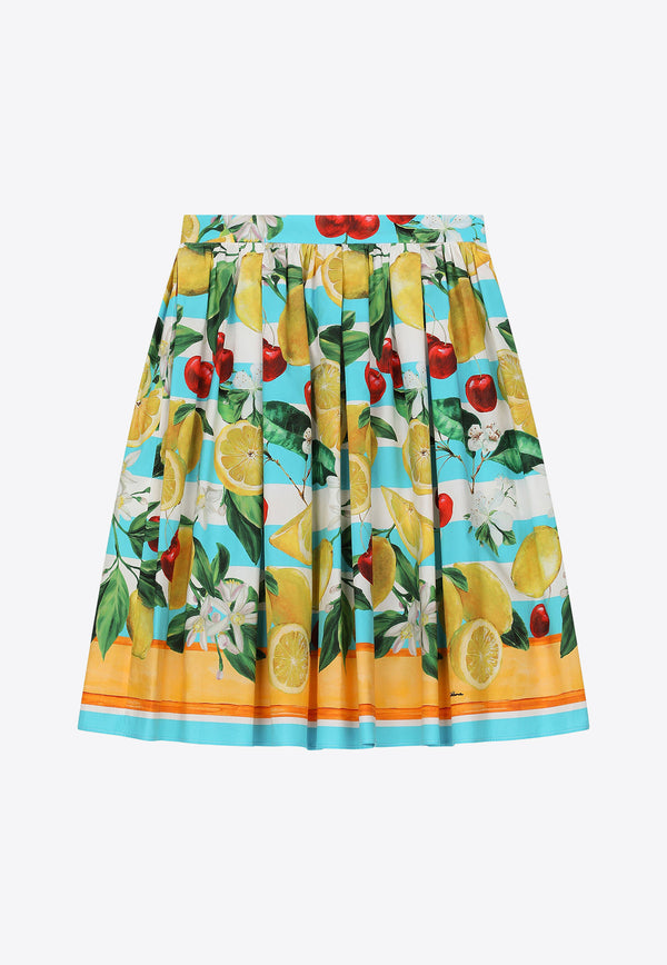 Dolce 
Gabbana Kids Girls Lemon and Cherry Print Skirt L54I94 G7L8Z H35AL Multicolor