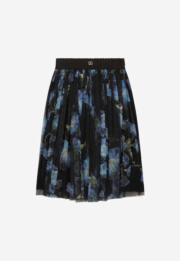 Dolce 
Gabbana Kids Girls Bluebell Print Skirt L55I00 HS5Q3 HN4YH