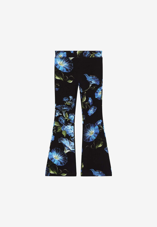 Dolce 
Gabbana Kids Girls Bluebell Print Flared Pants L5JPD8 FSG8Y HN4YH